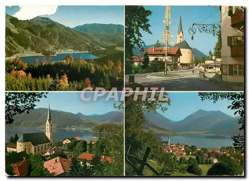 Cartes postales moderne Schliersee 800m Spitzingsee 1100m mit Sonnwendjoch