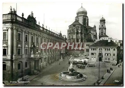 Cartes postales moderne Passau Residenzplatz mit Dom