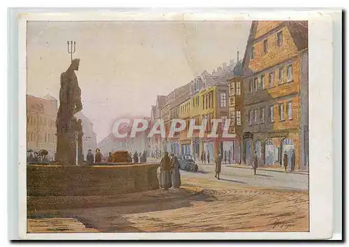 Cartes postales moderne Bayreuth Maxstrasse mit Neptunbrunne