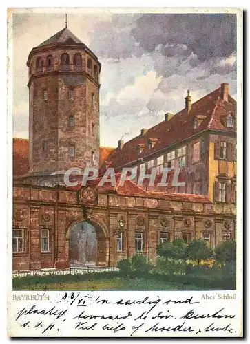 Cartes postales moderne Bayreuth Altes Schloss Das Malerische Bayreuth Nach Aquarellen von Guftav Luttgens