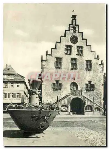 Cartes postales moderne Karlstadt am Main Rathaus und Rudolf Giauber Brunnen