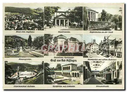 Cartes postales moderne Gruss aus Bad Kissingen Blick vom Jagdhaus Maxbrunnen Rosengarten