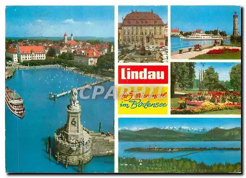 Cartes postales moderne Lindau die Ferieninsel im Bodensee