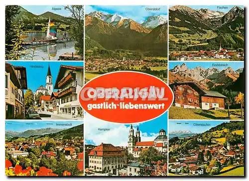Cartes postales moderne Oberallgau gastlich liebenswert