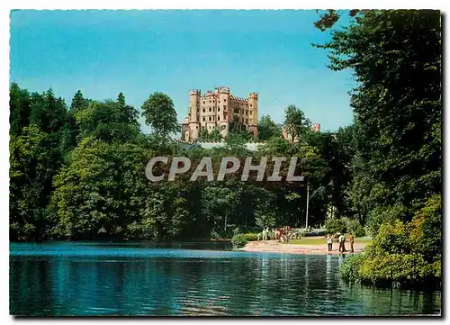 Moderne Karte Konigsschloss Hohenschwangau mit Alpsee