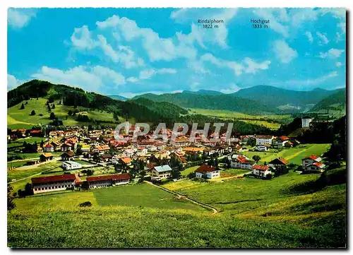Moderne Karte Oberstaufen im Allgau Schrothkurort heilklimatischer Luftkurort und Wintersportplatz