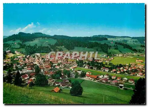 Moderne Karte Oberstaufen im Allgau Schrothkurort beilklimatischer Luftkurort und Wintersportplatz