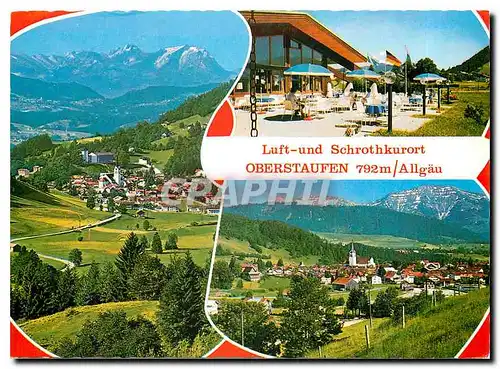 Moderne Karte Luft und Schrothkurort Oberstaufen Allgau