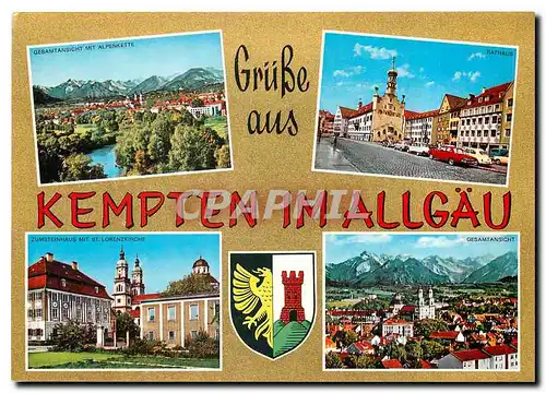 Cartes postales moderne Grusse aus Kempten Im Allgau