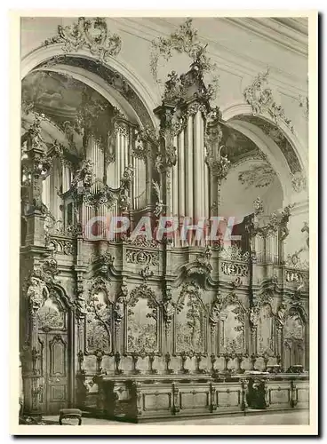 Cartes postales moderne Ottobeuren Basilika Chorgestuhl mit Orgel Westseite