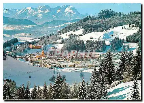 Cartes postales moderne Wintersportplatz Luft und Schrothkurort Oberstaufen Allgau mit Altmann und Santis