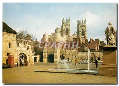 Moderne Karte Bootham Bar and The Minster