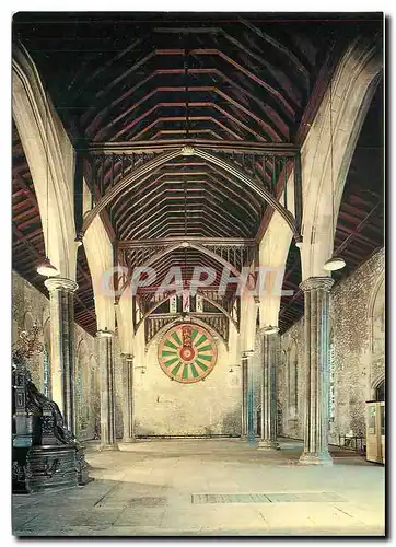 Moderne Karte The Great Hall of Winchester Castle Interior of Great Hall with Round Table