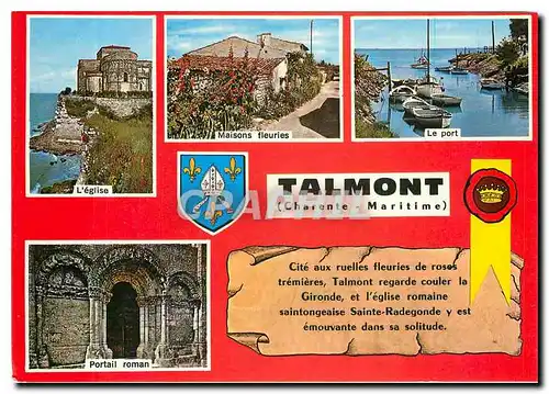 Moderne Karte Talmont Ch Mme