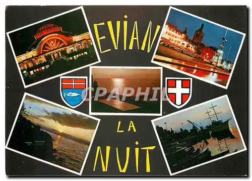 Cartes postales moderne Evian les Bains Haute Savoie Lumieres sur la Station