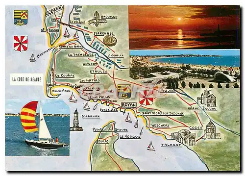 Cartes postales moderne Panorama de la Cote de Beaute