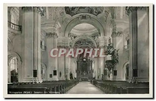 Cartes postales moderne Weingarten Wurtt Inneres des Munsters