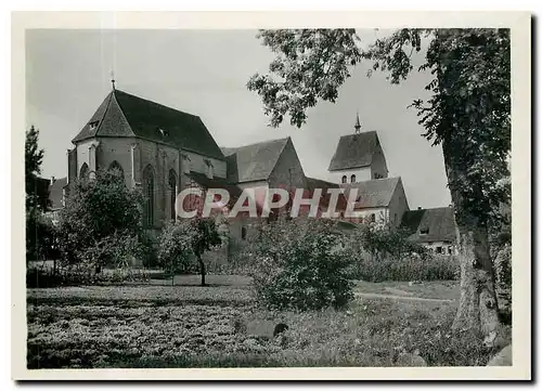 Moderne Karte Insel Reichenau Mittelzell Die Basilika mit zwei Querschiffen