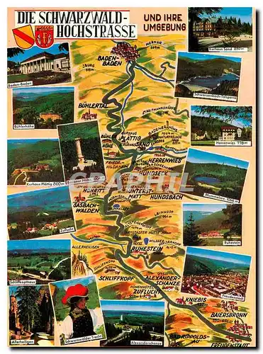 Cartes postales moderne Die Schwarzwald Hochstrasse Und Ihre Umgebung