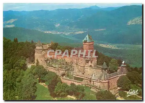 Cartes postales moderne Le Haut Koenigsbourg Bas Rhin Vue aerinne