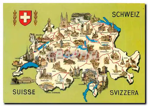 Cartes postales moderne Schweiz