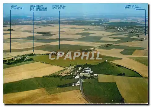 Cartes postales moderne Waterloo Vue aerienne Champ de bataille Slagveld