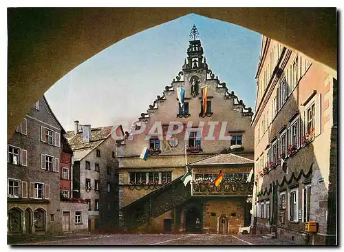 Moderne Karte Lindau am Bodensee Altes Rathaus