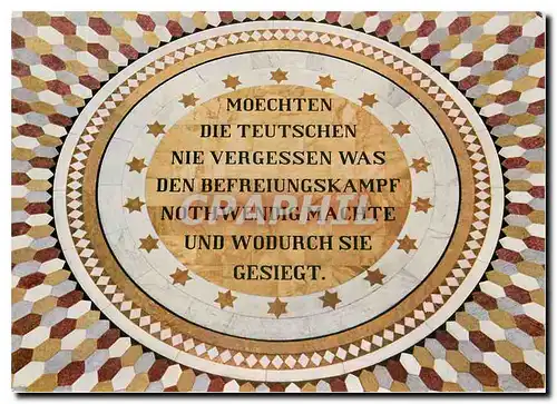 Cartes postales moderne Kelheim ad Donau Mosaik im Boden der Befreiungshalle