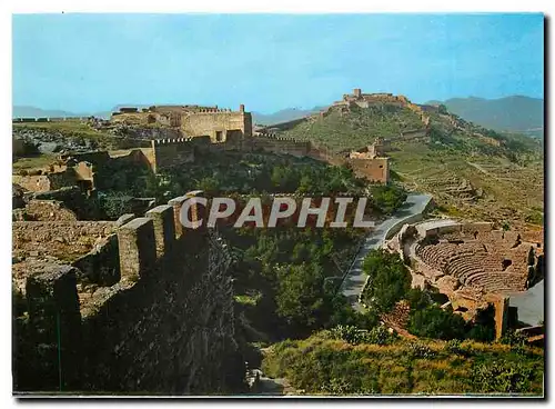 Cartes postales moderne Sagunto Valencia Vue du Chateau et Theatre Romain