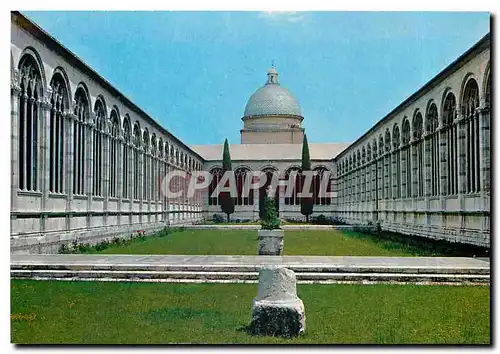 Moderne Karte Pisa Camposanto Monumentale Interieur du Quadriportico et Chapelle Dal Pozzo