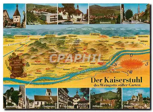 Cartes postales moderne Der Kaiserstuhl des Weingotts Stiller Garten