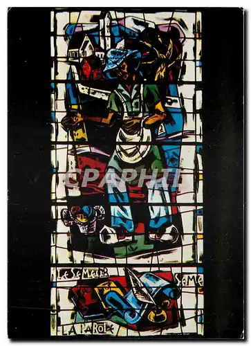 Cartes postales moderne Vitrail de l'Eglise de Katzenthal Haut Rhin