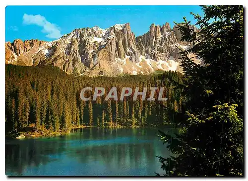 Cartes postales moderne Dolomiti Lago di Carezza col Lalemar