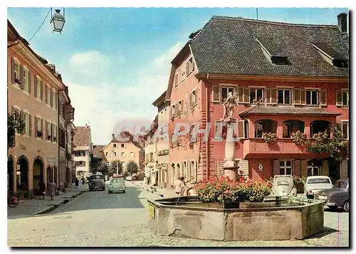 Moderne Karte Historische Fauststadt Staufen im Breisgau