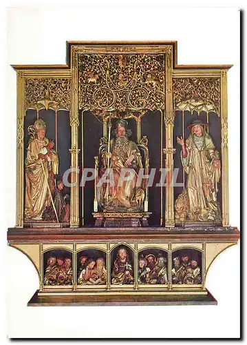 Cartes postales moderne Colmar Ht Rhin Musee d'Unterlinden Les Sculptures du Retable d'Issenheim