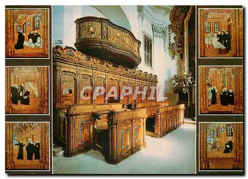 Cartes postales moderne Chorgestuhl in der Klosterkirche Schloss Banz