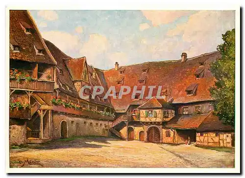 Cartes postales moderne Bamberg Alte Hofhaltung Nach einem Originalgemalde von Ludwig Mossler
