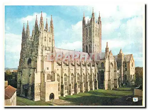 Moderne Karte Canterbury Cathedral from the South West