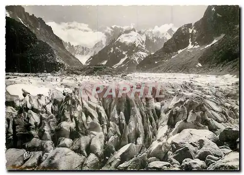 Cartes postales moderne Chamonix Mont Blanc La Mer de Glace et les Jorasses