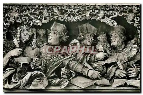 Moderne Karte Breisach a Rh St Stephansmunster Hochaltar Predella Die vier Evangelisten