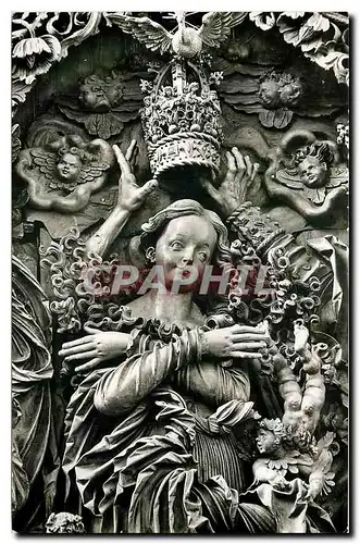 Moderne Karte Breisach a Rhein St Stephansmunster Hochaltar Schrein Marienkronung Ausschnitt