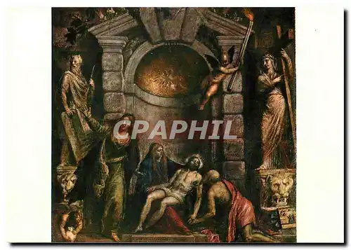 Cartes postales moderne Tiziano Vecellio La pieta