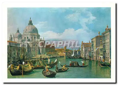 Moderne Karte Giovanni Antonio Canal detto il Canaletto Venise Le Grand Canal et l'Eglise de la Salute