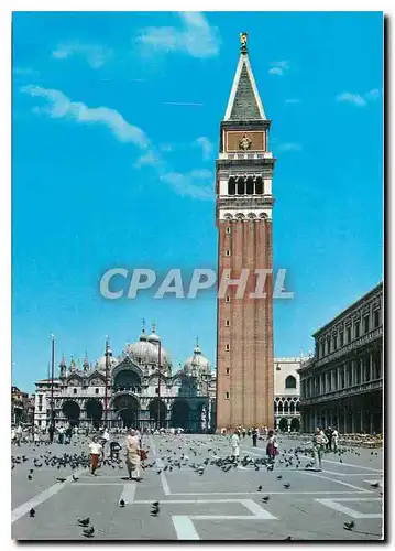 Cartes postales moderne Venezia Place et Basilique de St Marc