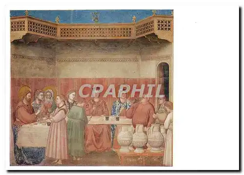 Cartes postales moderne Giotto Cappella degli Scrovegni La nozze di Cana