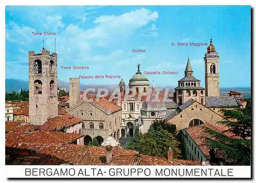 Moderne Karte Bergamo Alta Gruppo Monumentale