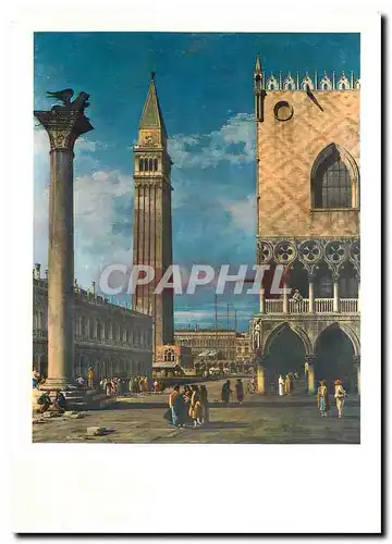 Cartes postales moderne Bernardo Bellotto Venise Petite Place St Marc vue du quai