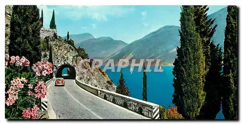 Cartes postales moderne Le lac de Garda La route Gardesana de l'ouest