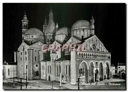 Cartes postales moderne Padova Basilica del Santo Notturno