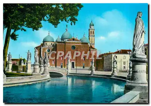 Cartes postales moderne Padova Prato della Valle and St Giustina's Cathedral